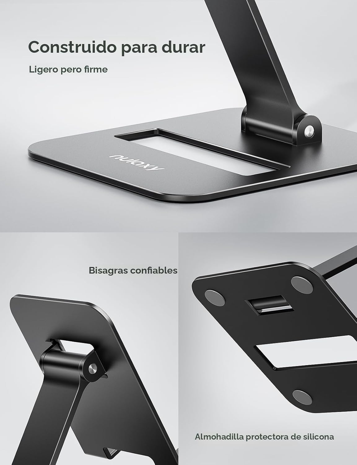 Nulaxy Paquete de 2 Soportes Plegables Duales para Teléfono Celular...
