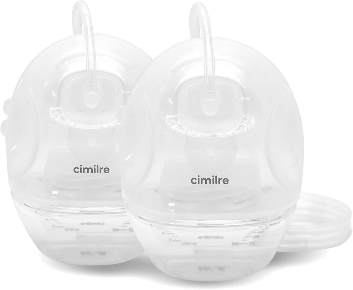 Cimilre Paquete de extractor de leche portátil P1 y tazas de recole...