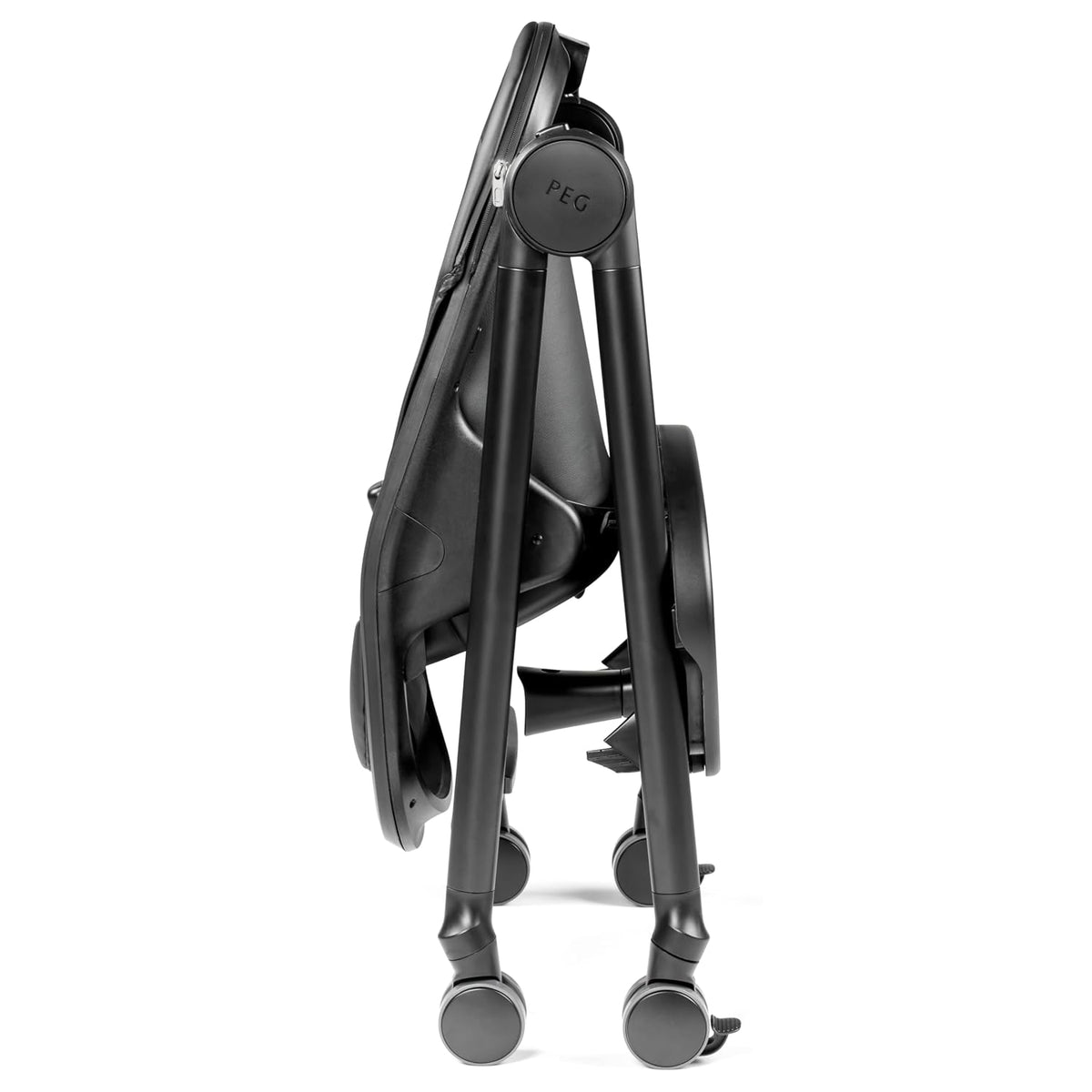 PEG Living, Grow with Baby - Silla alta plegable, color negro verda...
