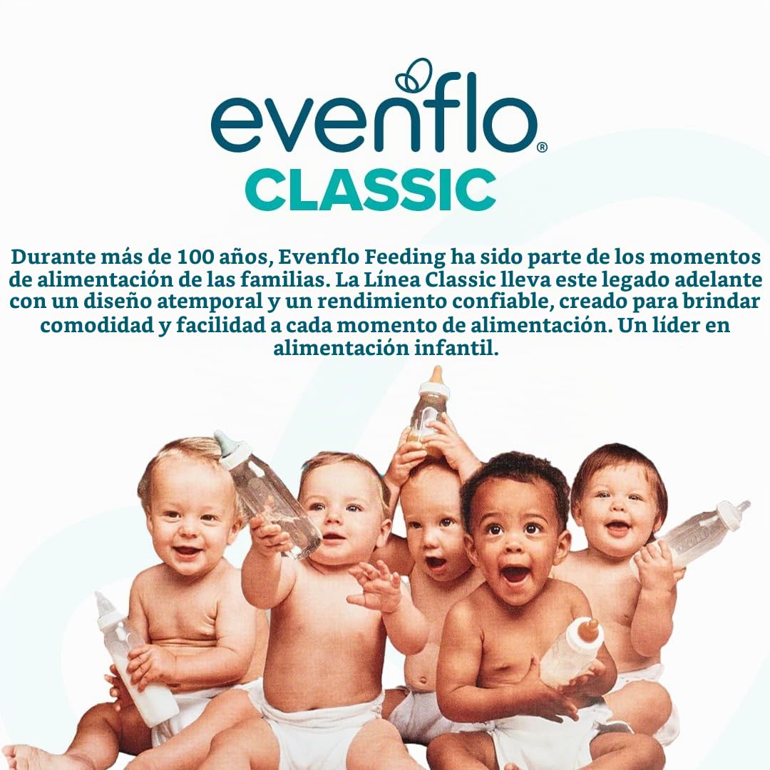 Botellas de polipropileno Evenflo Feeding con diseños clásicos para...