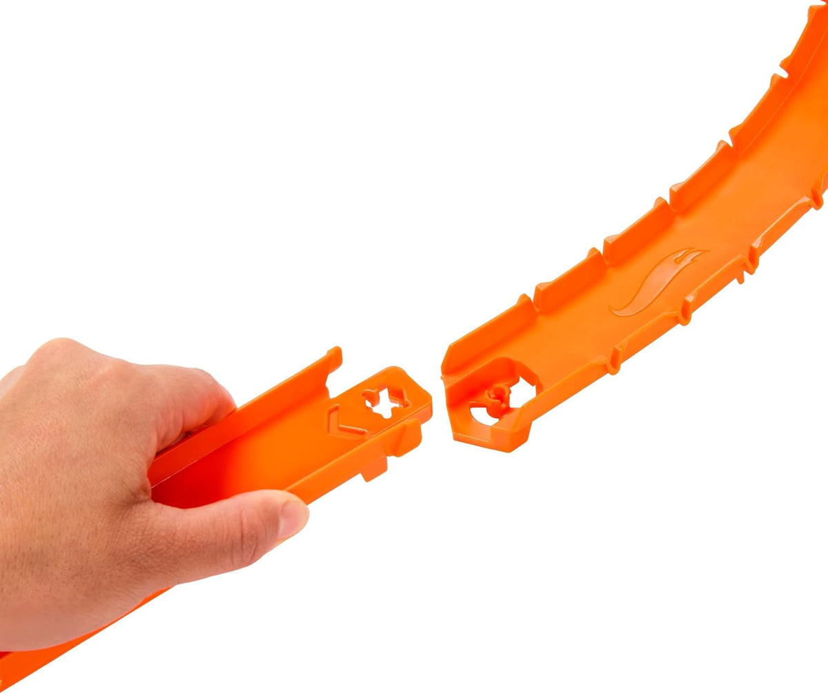 Paquete de Hot Wheels Track Set con automóvil y helicóptero, 2 bucl...