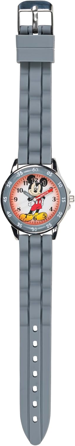 Reloj analógico para niños Mickey Mouse de Accutime, esfera de fáci...