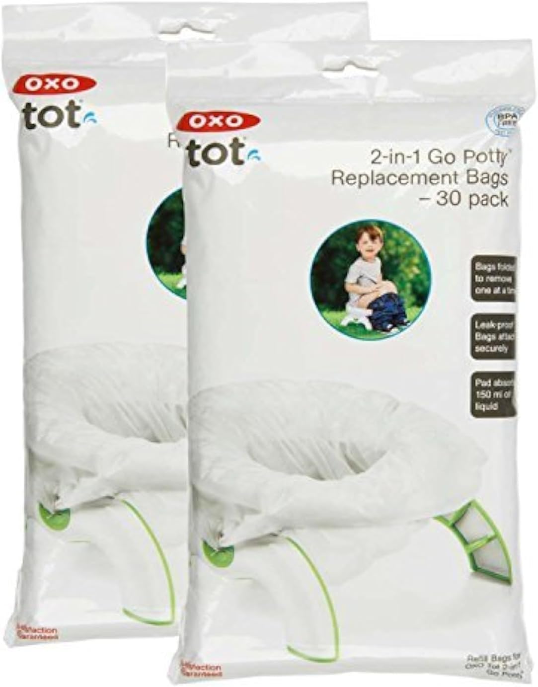 OXO Tot 2 en 1 Go - Bolsas de repuesto para orinales, 60 unidades