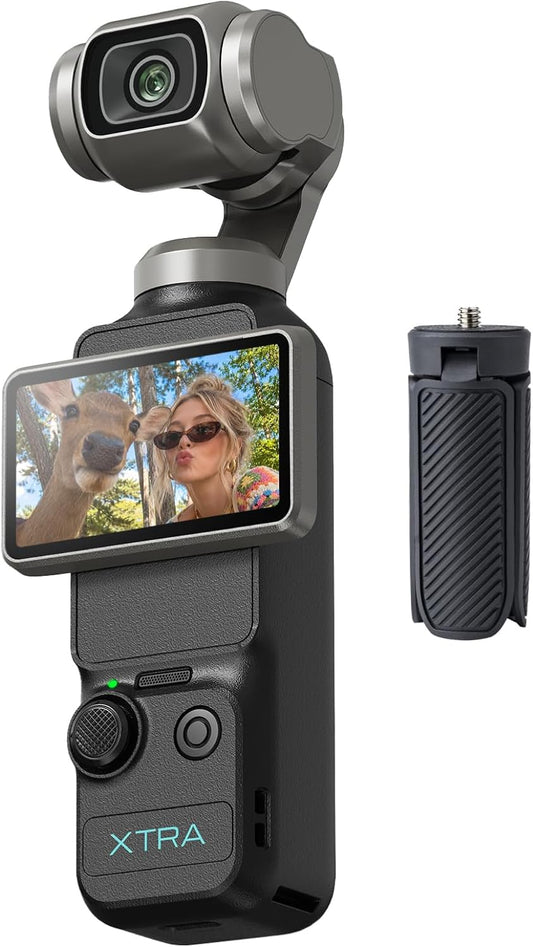 Xtra Muse con mini trípode combo, cámara de vlogging con videos CMO...