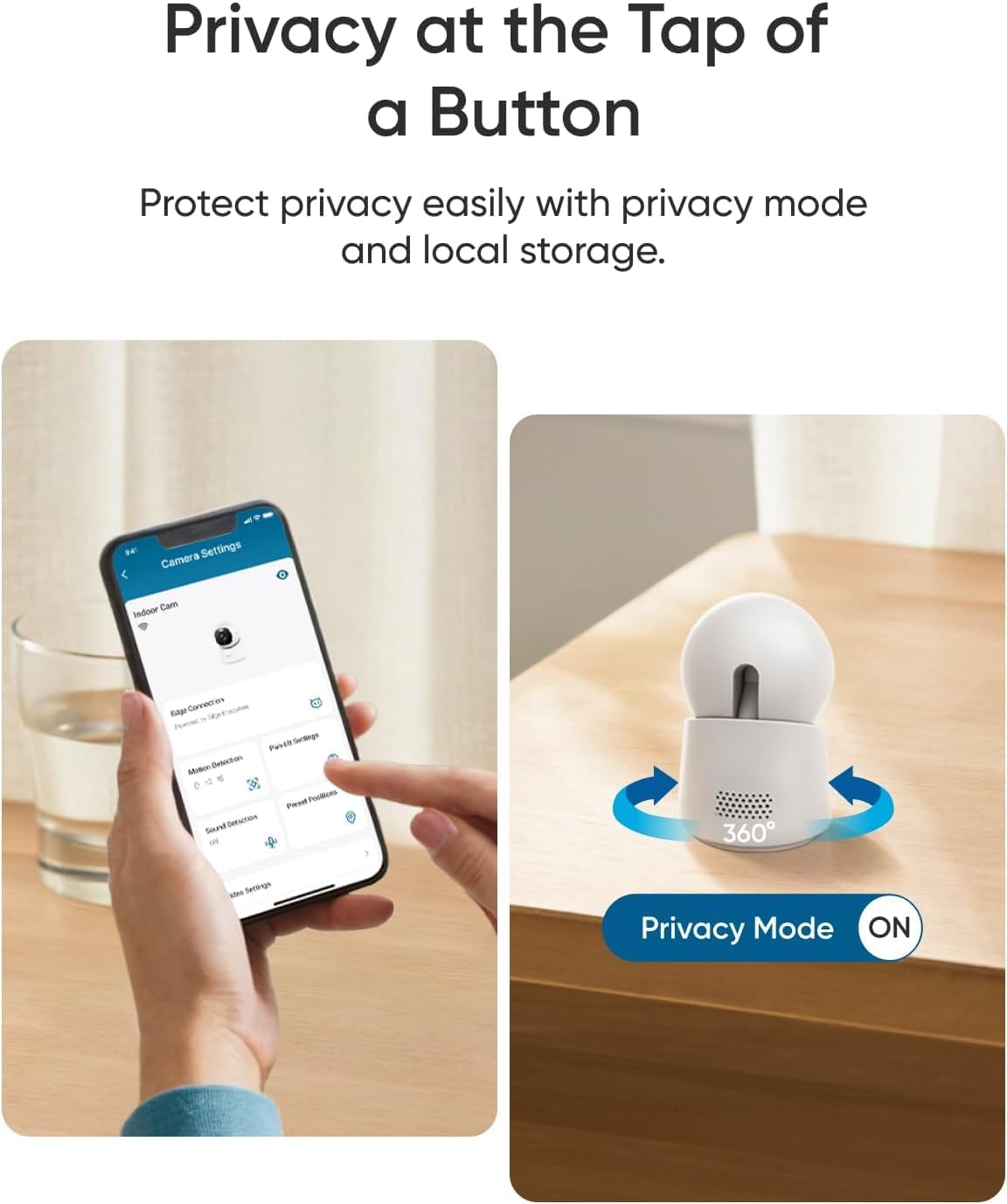 eufy Security Cámara interior 4K E30, sin suscripción, funciona com...