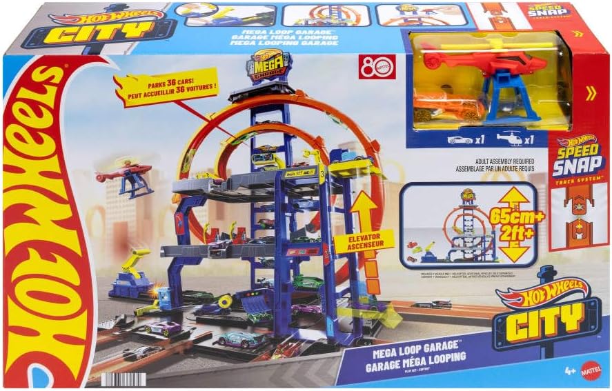 Set de Pista de Coches Juguetes Hot Wheels con Coche de Fundición a...