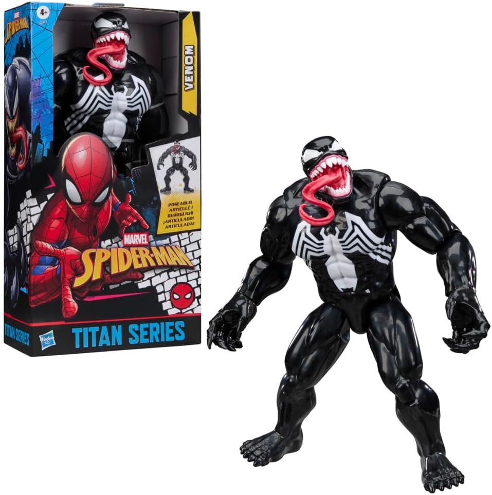 Marvel Spider-Man Titan Series Venom Deluxe figura de acción, jugue...