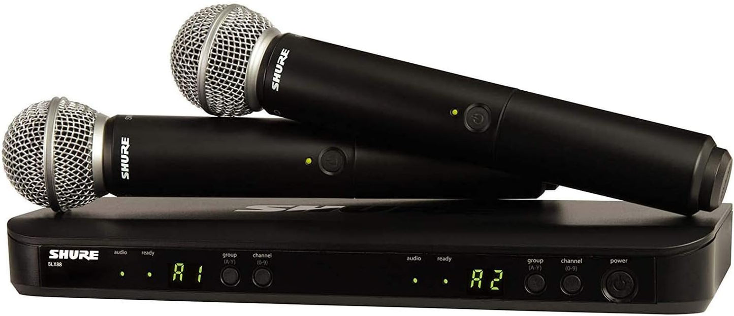 Sistema de micrófono inalámbrico Shure BLX288\/SM58 - Vida de bater...