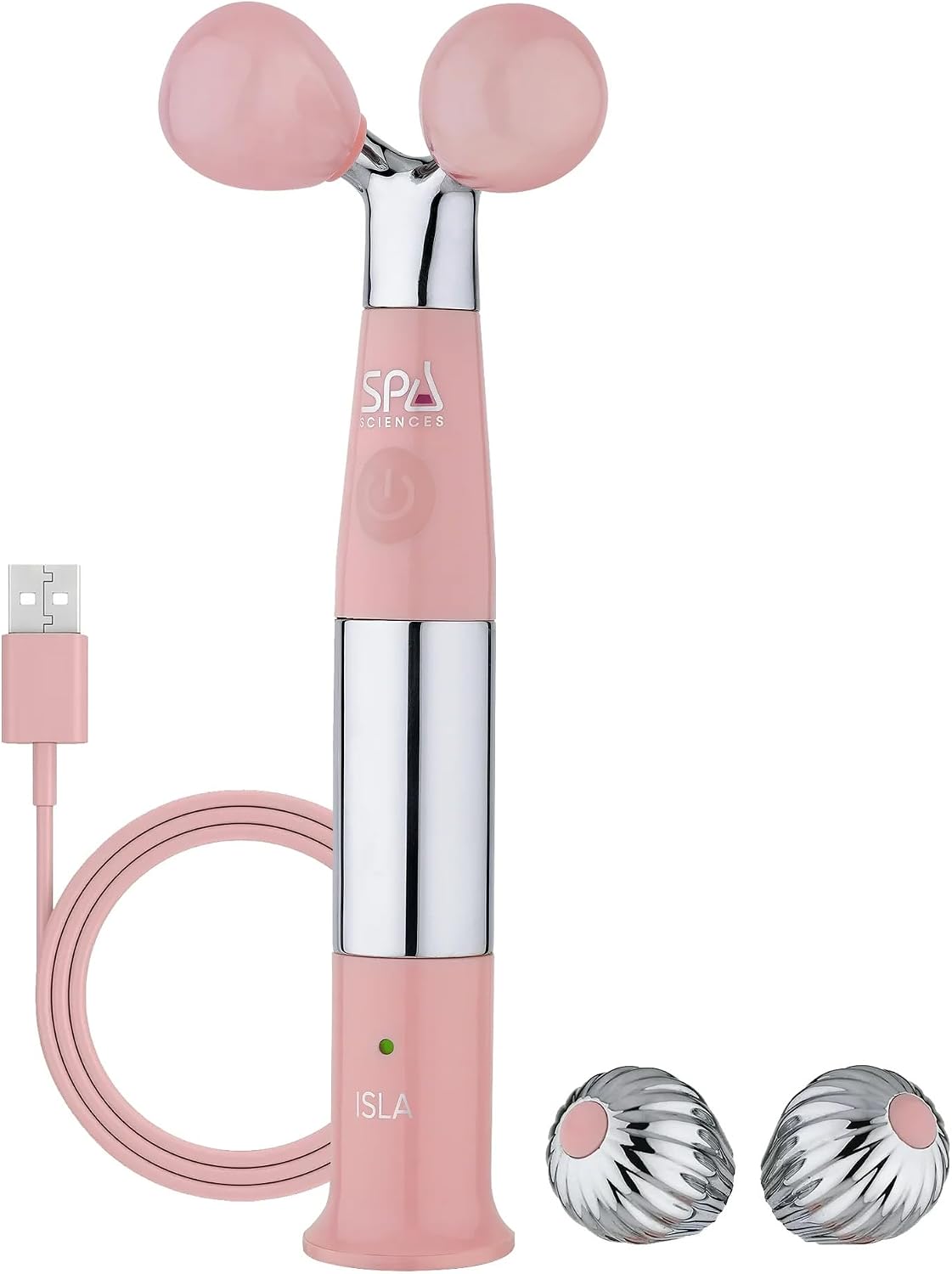 Spa Sciences ISLA Ice + Heat - Rodillo de contorno de cara, cuello...
