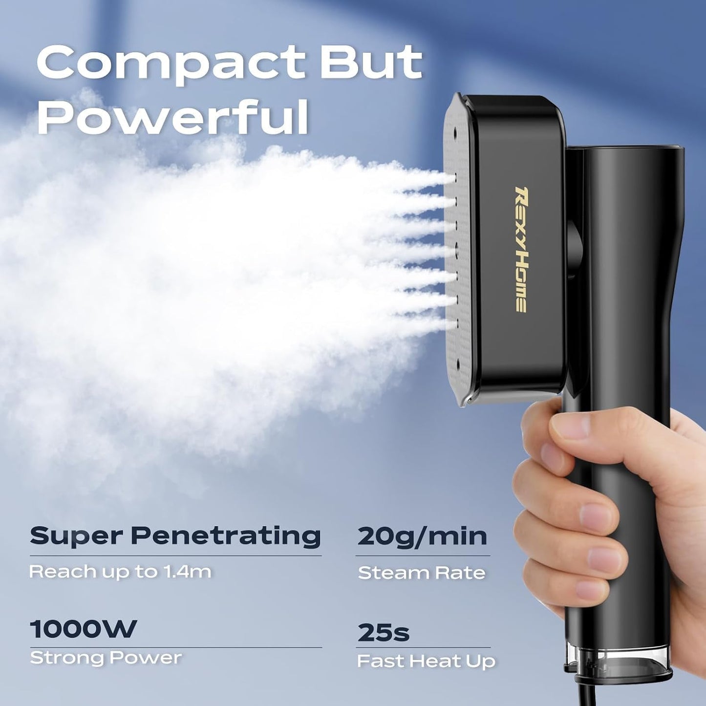 REXYHOME Vaporizador de viaje para ropa: Potente vaporizador y plan...
