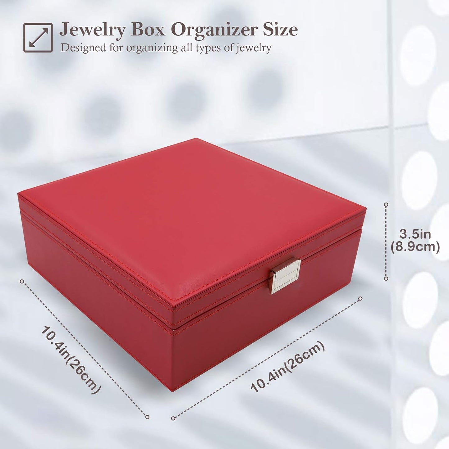ProCase Caja de Joyas para Mujeres, 2 Capas Organizador de Joyas de...