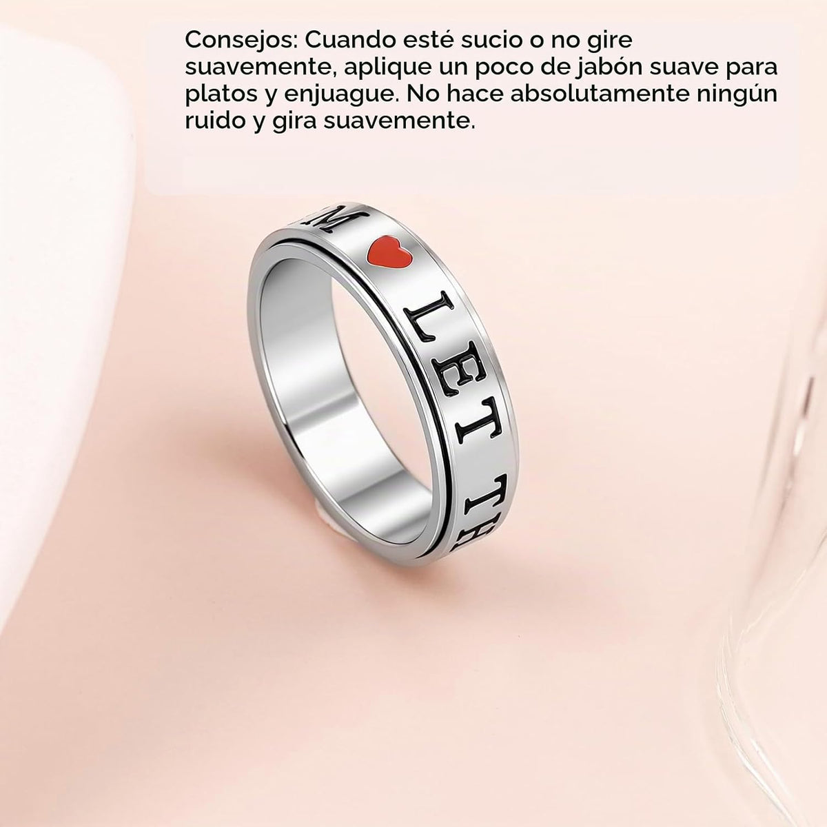 Fidget Toys Anillo de ansiedad para adultos para mujeres: Fidget Sp...