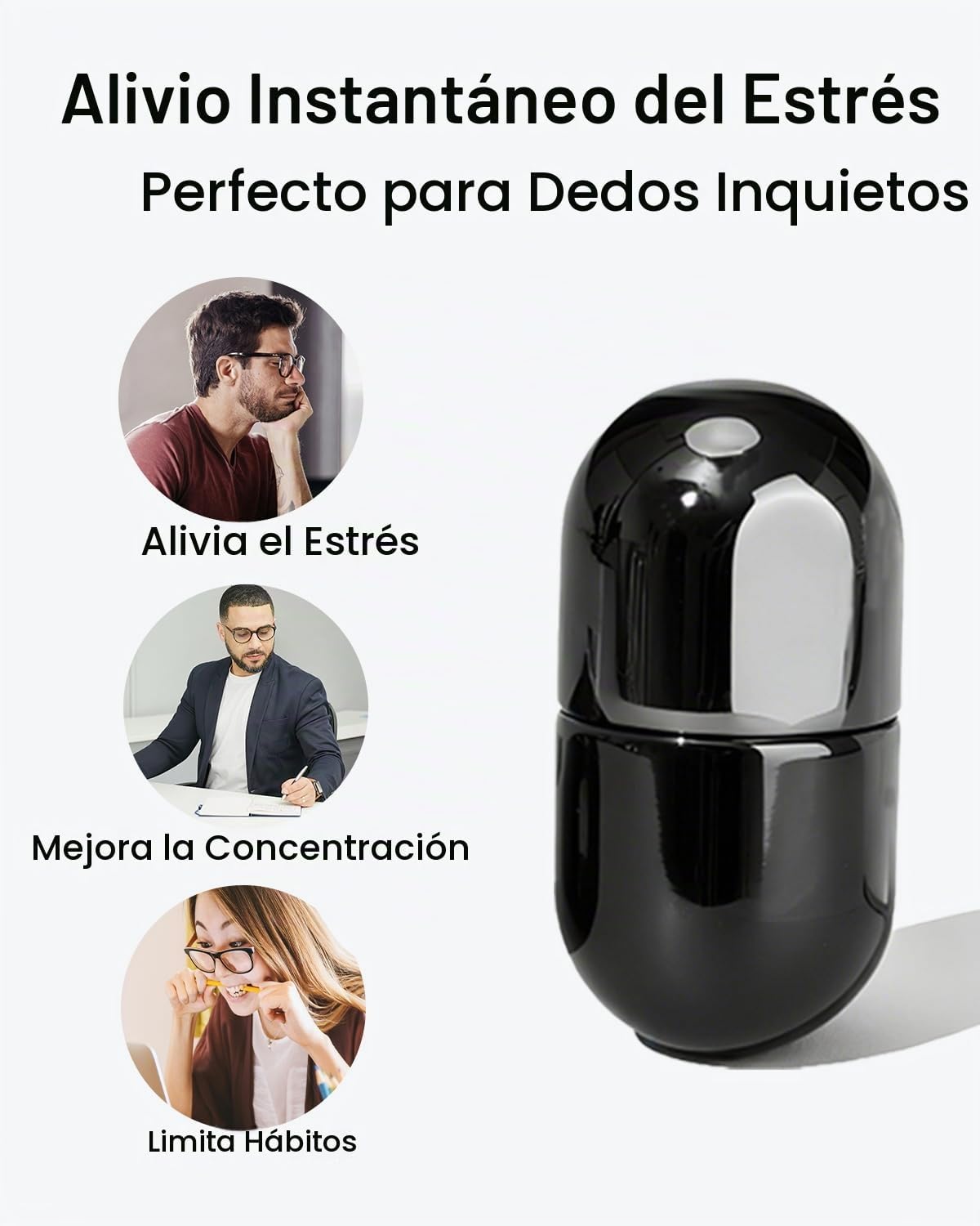 MIXTRYS Juguetes para ansiedad de metal 3 en 1 para adultos, cápsul...