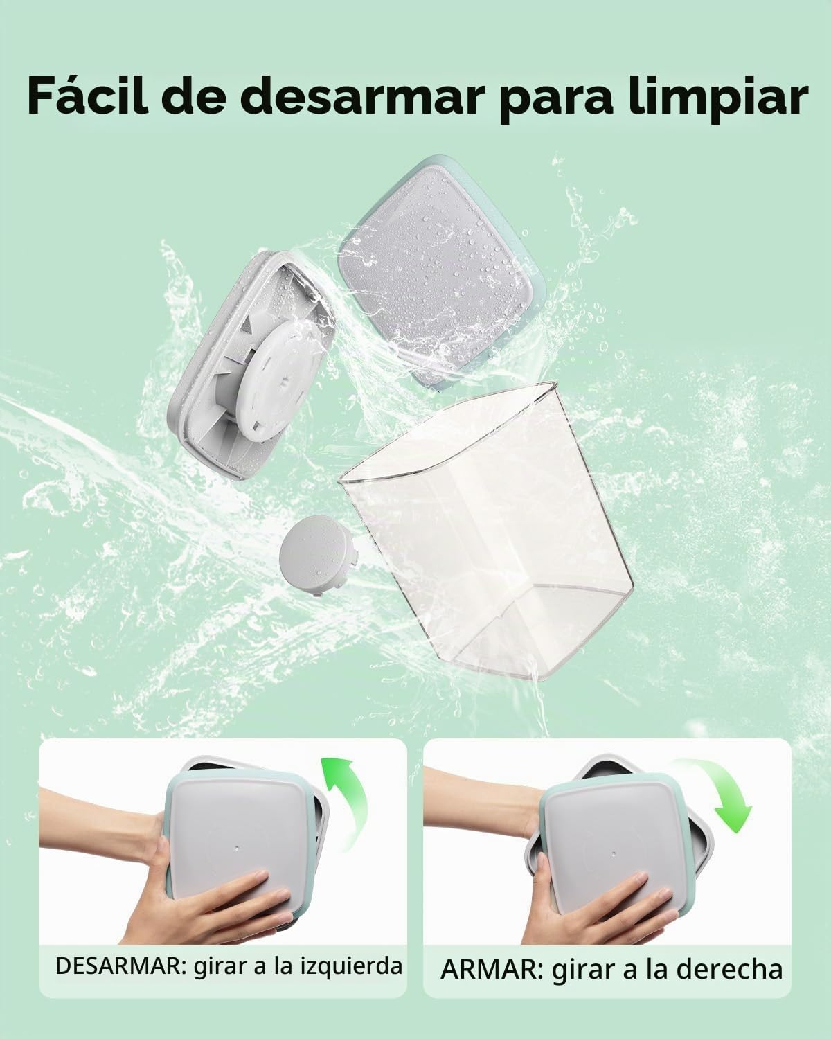 Ankou Juego de recipientes para almacenamiento de alimentos, 2.8 cu...