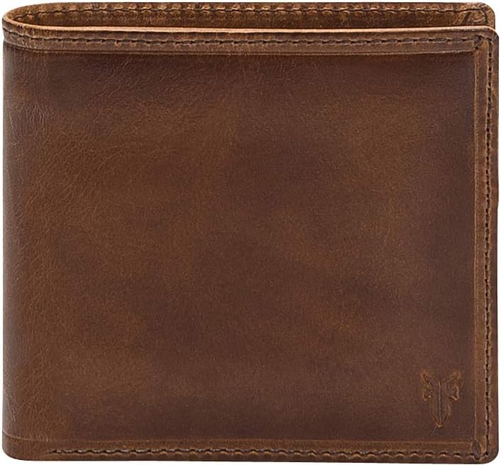 FRYE Billetera plegable antigua Logan para hombre
