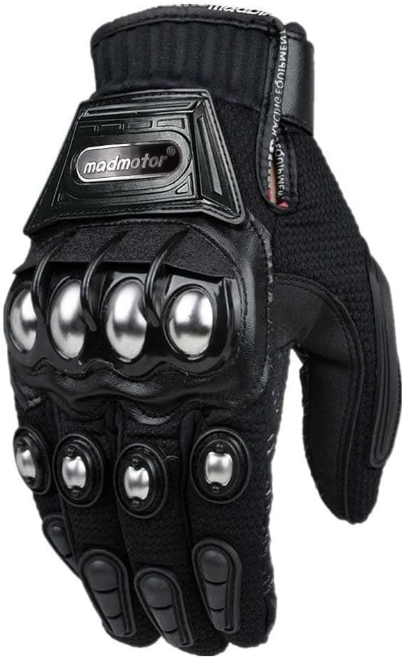 Madmotor Guantes de seguridad reforzados con protección de nudillos...