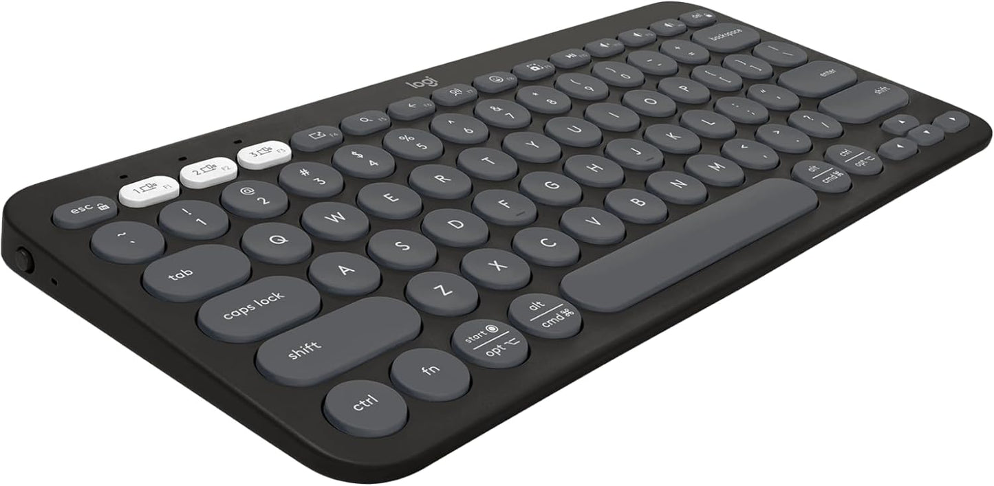 Logitech Pebble Keys 2 K380s Teclado inalámbrico Bluetooth - Grafit...