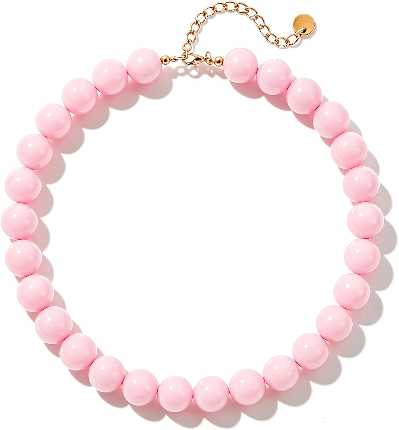 Lsljilidzsw Collar de cuentas gruesas para mujer, 0.631 pulgadas, c...
