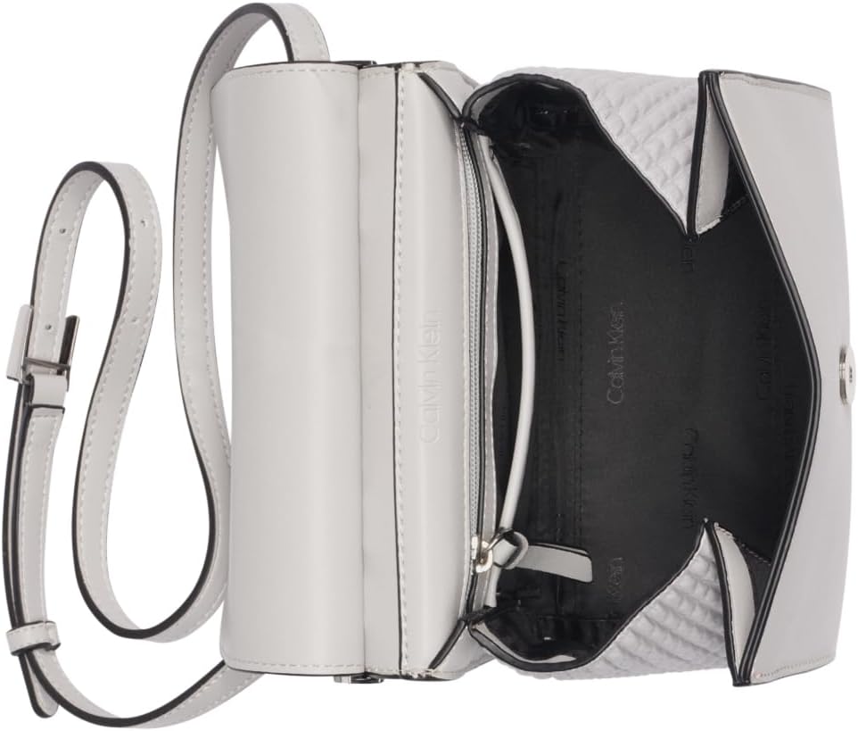 Calvin Klein Mini bolso cruzado con solapa coral