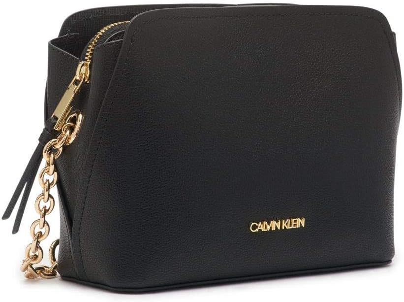 Calvin Klein Hailey Micro Pebble - Cadena cruzada con triple compar...