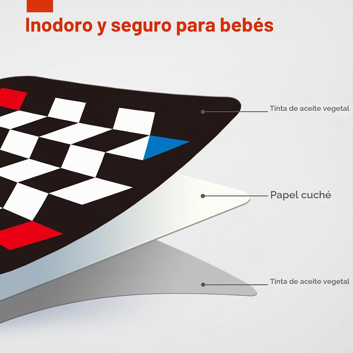 hahaland Tarjetas didácticas para bebés de alto contraste, tarjetas...