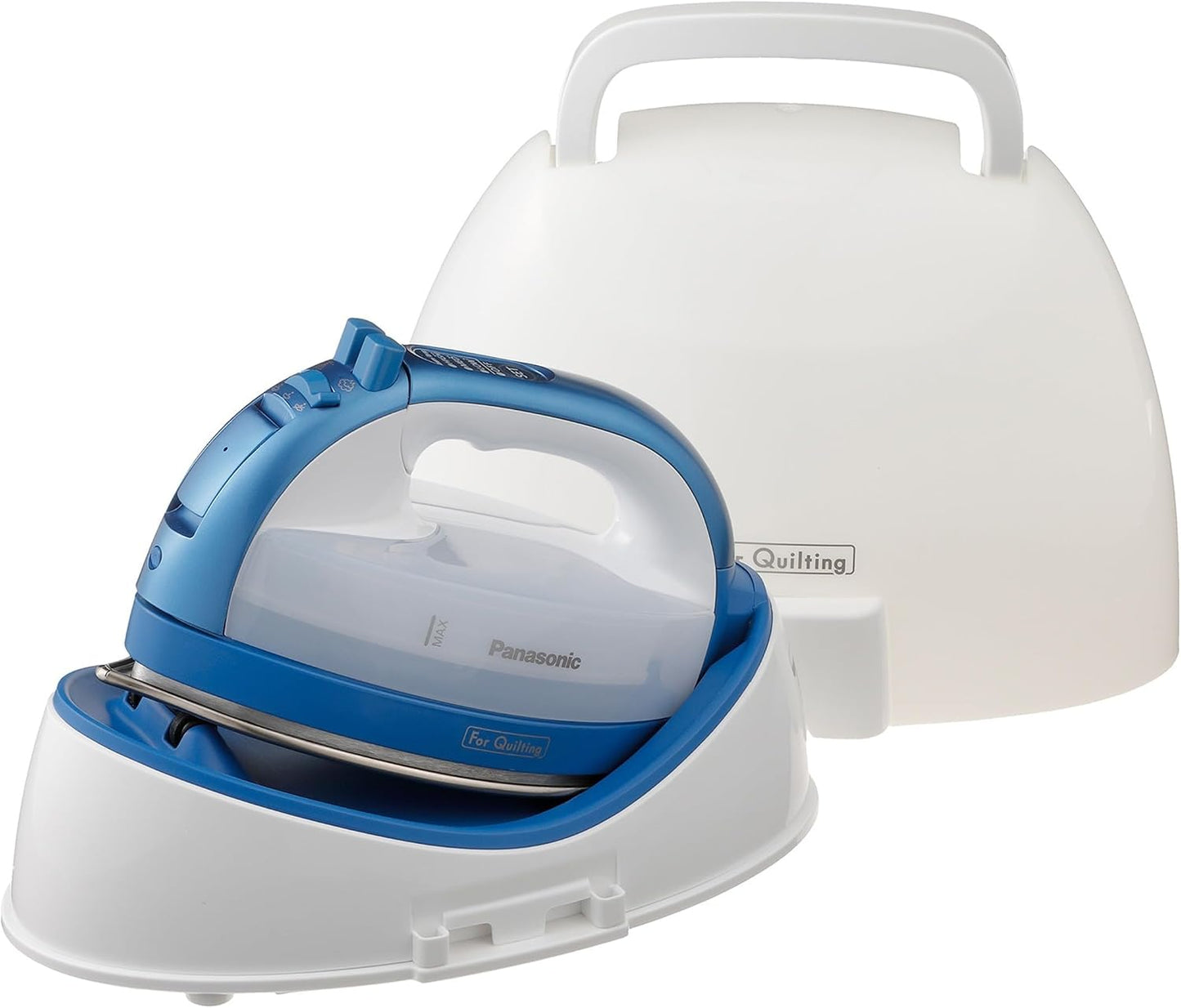 Panasonic - Plancha inalámbrica NI-QL1000A, seca y al vapor, azul |...