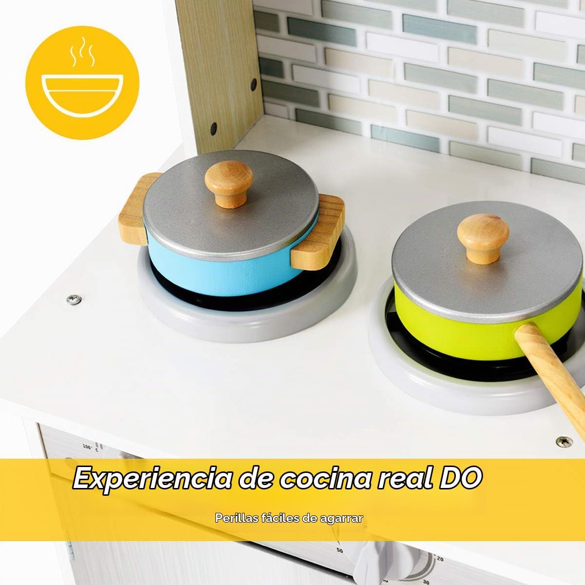 HONEY JOY Juego de cocina para niños, cocina de simulación para niñ...