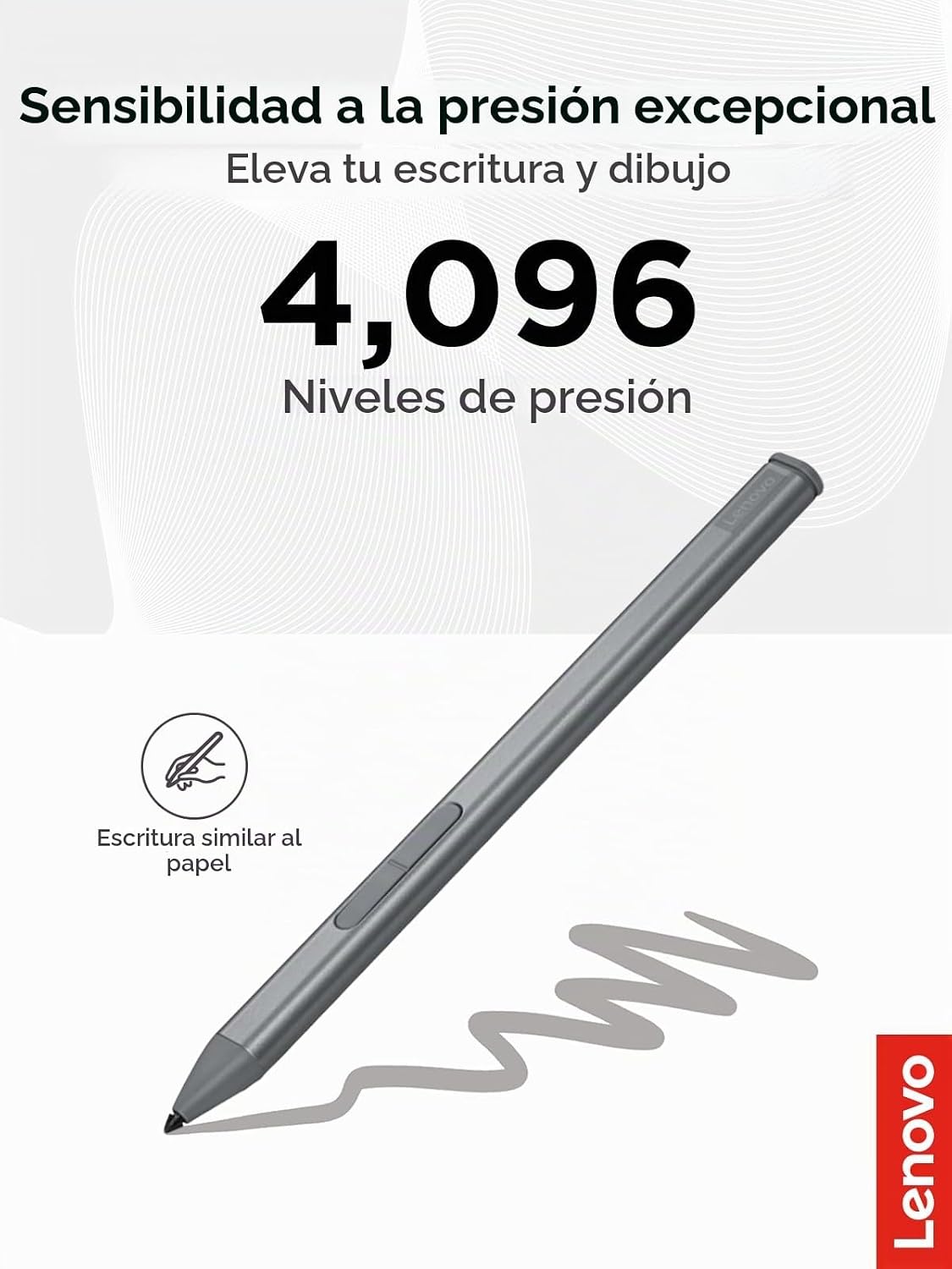 Lenovo Slim Pen \u2013 Lápiz óptico magnético de precisión para por...