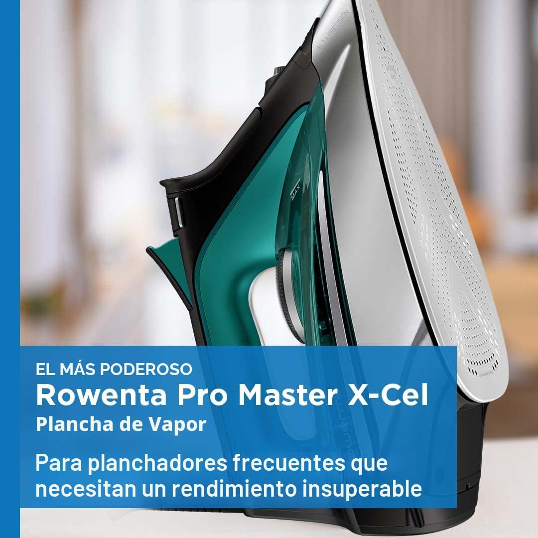 Rowenta Pro Master Plancha de Vapor con Suela de Acero Inoxidable p...