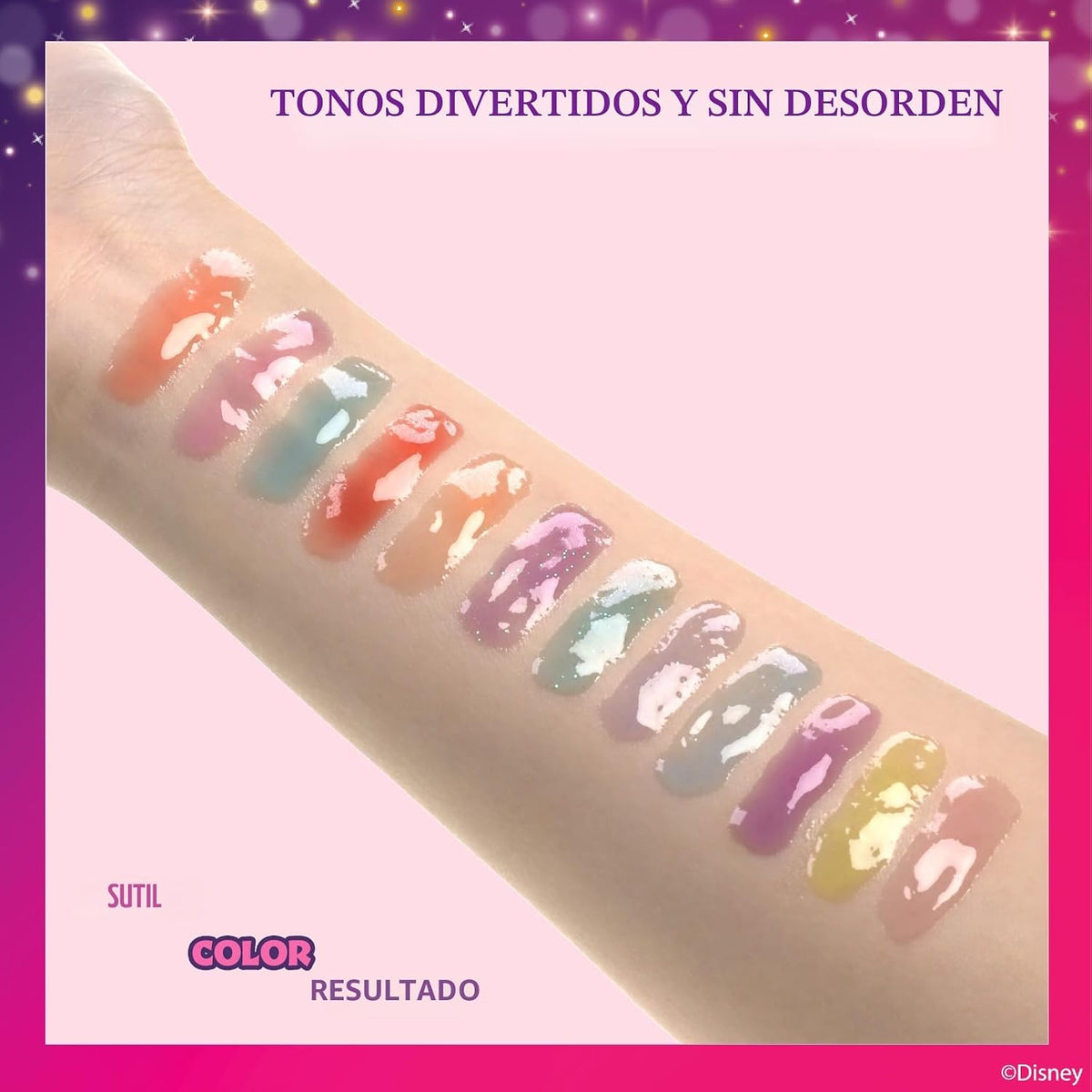 Townley Girl Disney Princess - Juego de brillo de labios, 12 piezas...