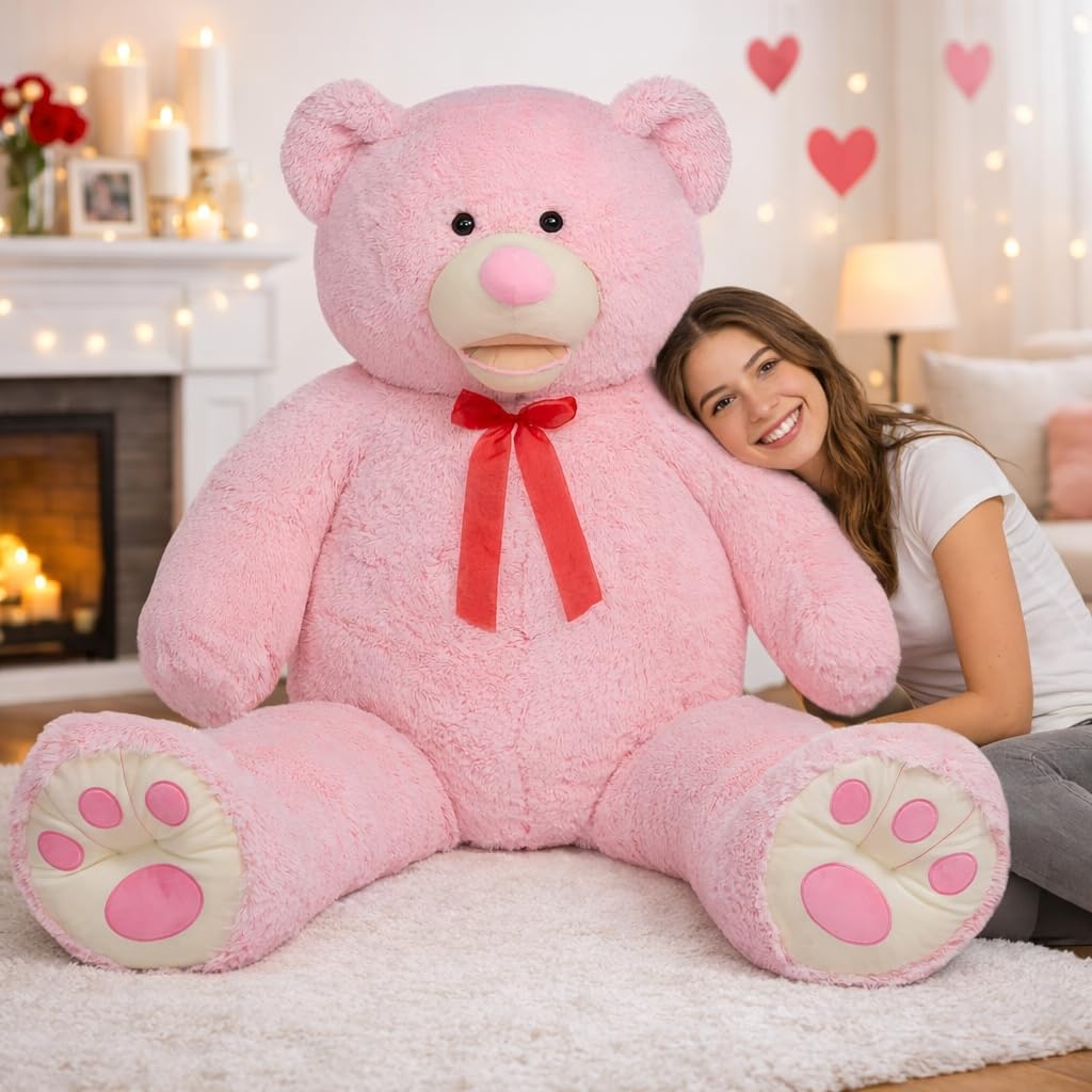 HollyHOME Oso de peluche gigante de 6 pies con patas bordadas, rega...