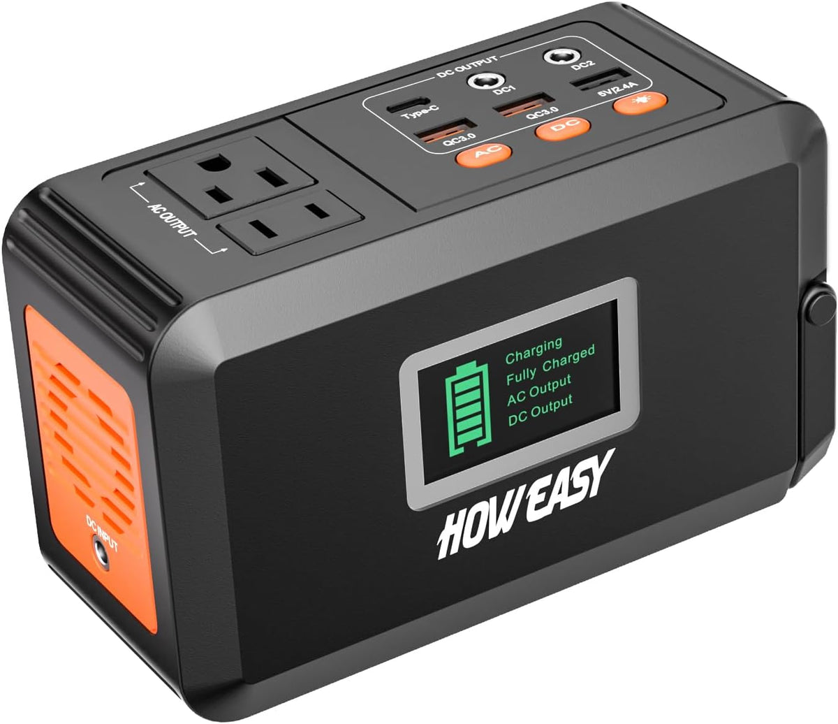HOWEASY Estación de energía portátil, generador solar de 120 W (pic...