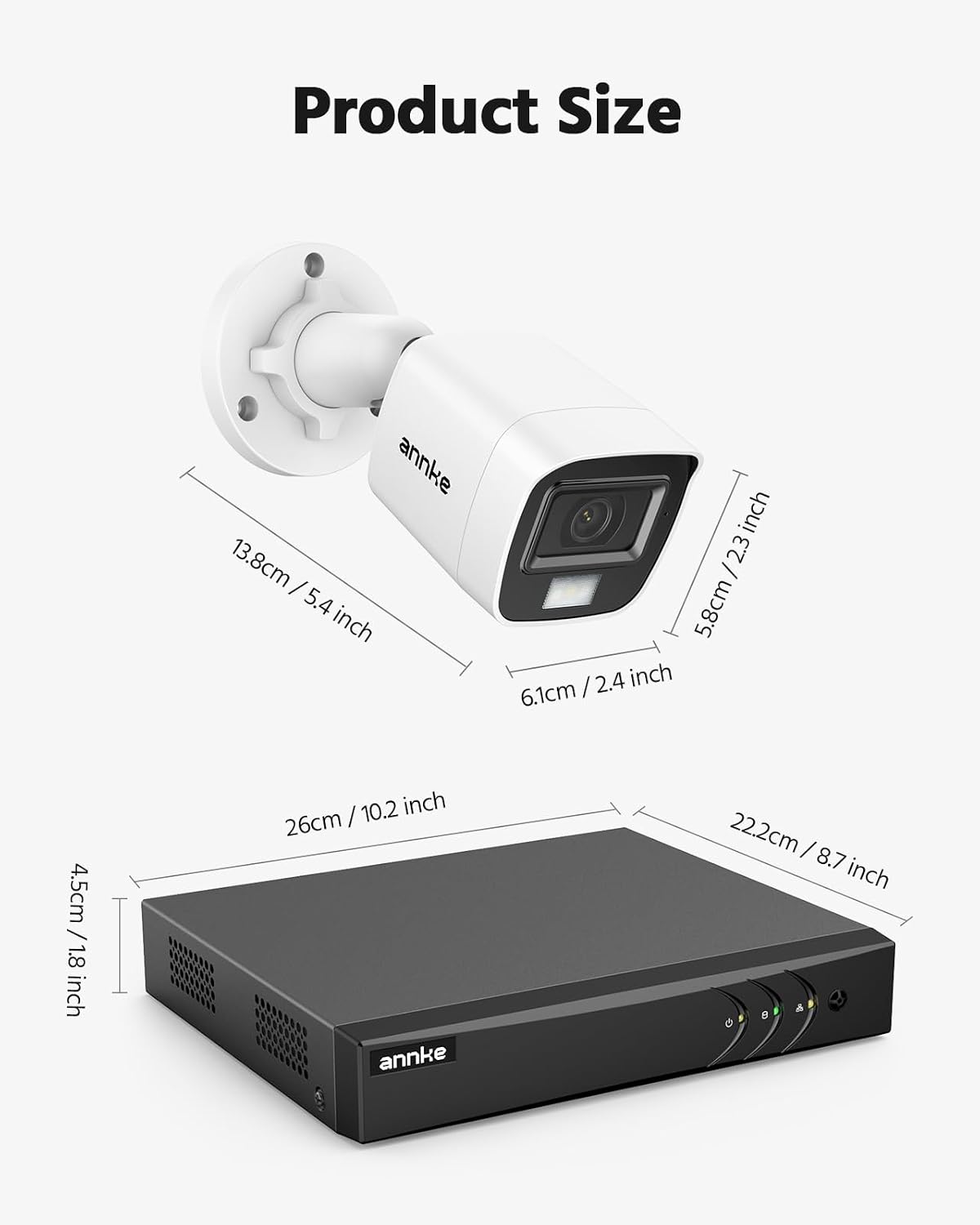 ANNKE 8CH 3K Lite 2MP CCTV Sistema de cámara de seguridad con cable...