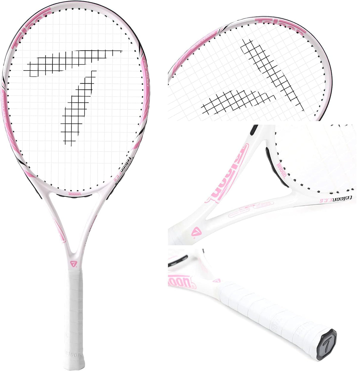 Teloon Raquetas de tenis para adultos, 2 piezas, raqueta de tenis r...