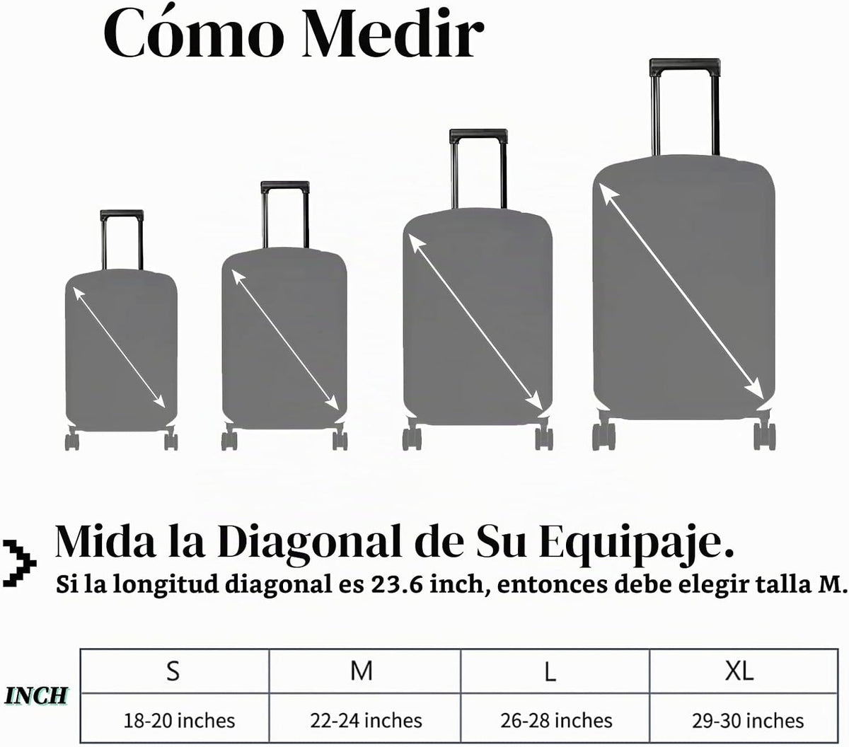 BWEGRHE Funda protectora de maleta más 1 etiqueta de equipaje adecu...