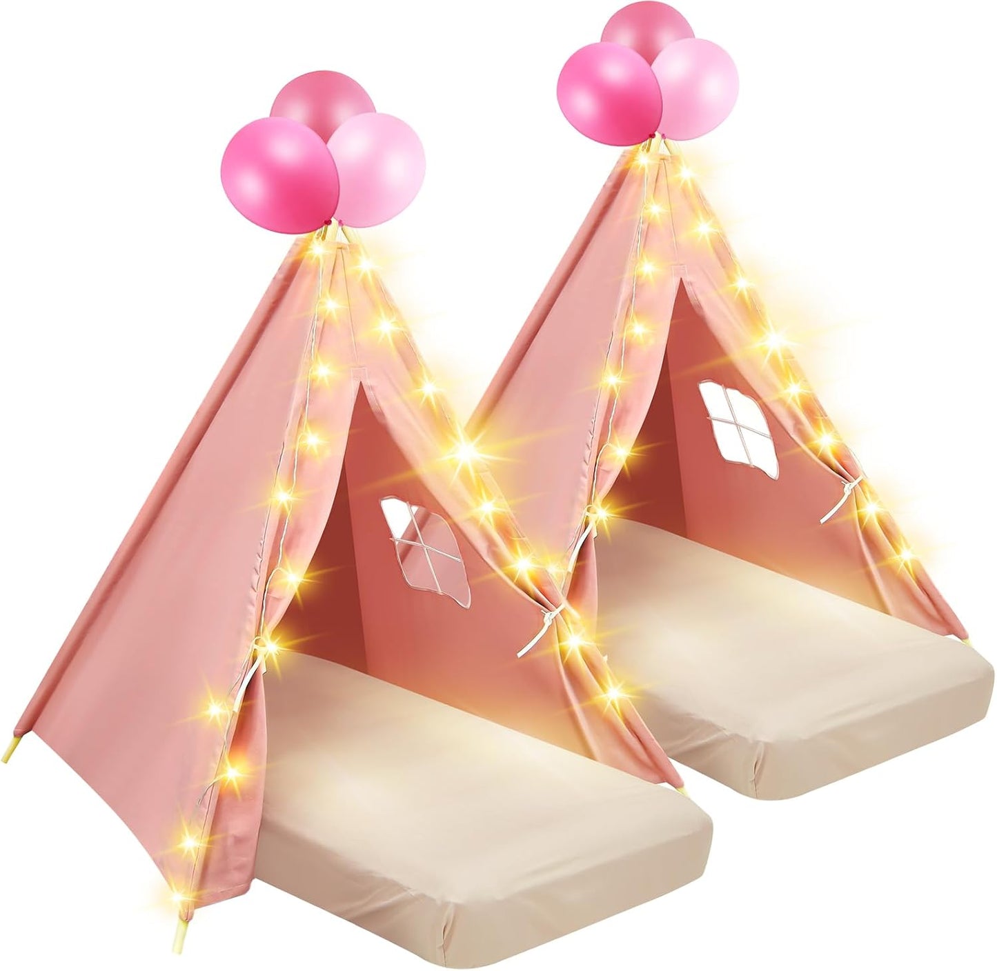 Lemosae - Paquete de 2 tiendas de campaña para niños, tipi, para fi...