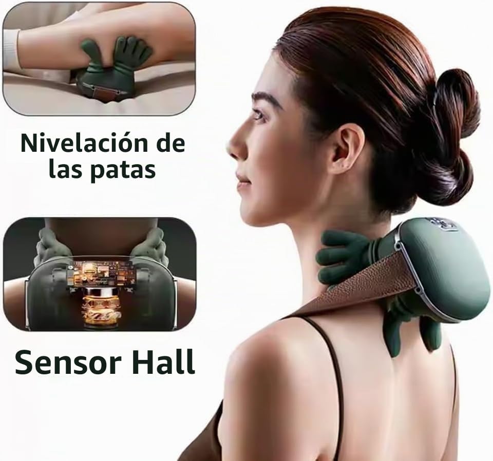 AEXME Shiatsu Masajeador de cuello y espalda con calor, masajeador...