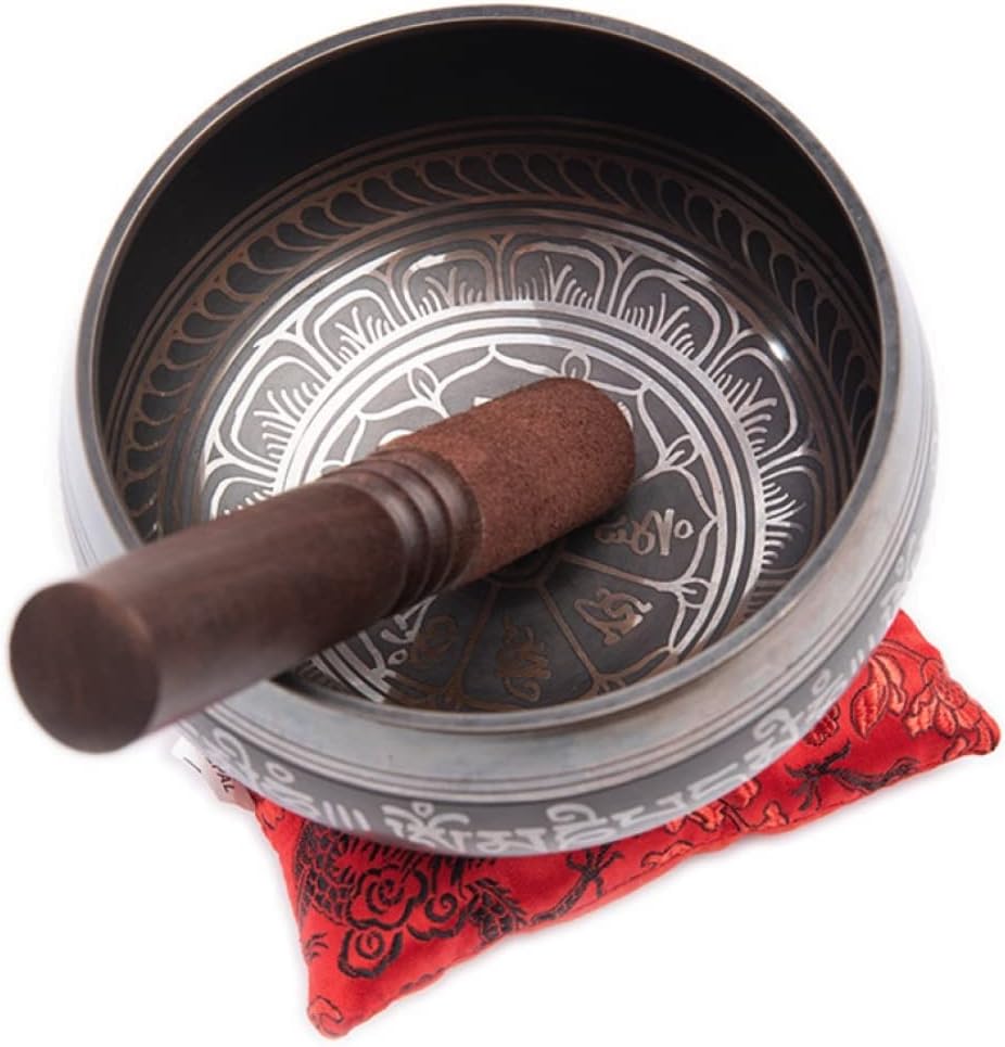 HIMALAYAN BAZAAR - Juego de cuencos tibetanos de 4 pulgadas, fácil...
