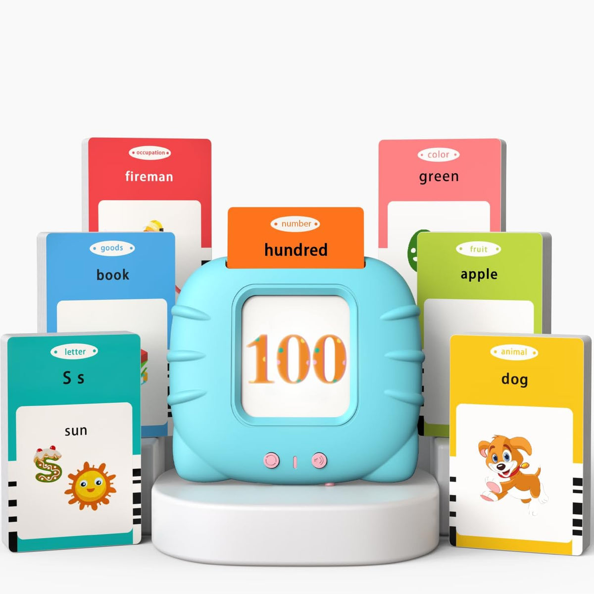 Startcan Tarjetas didácticas parlantes de juguetes para niños peque...