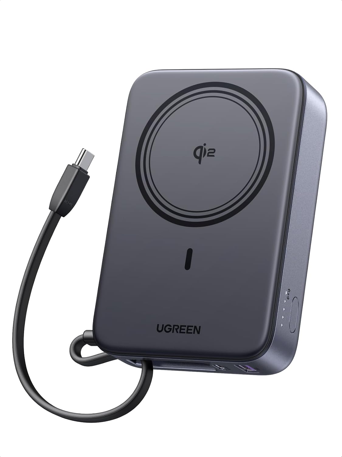 UGREEN 20000mAh Qi2 15W Banco de energía, cable incorporado PD 30W...