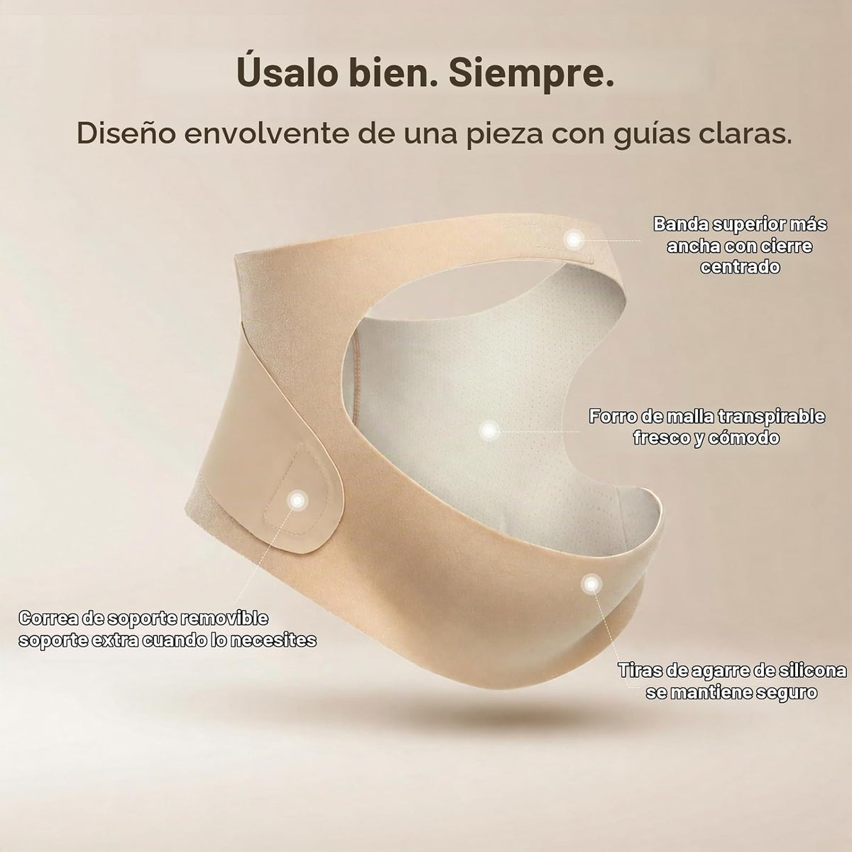 Enthra Banda para el vientre de embarazo con soporte de espalda ext...