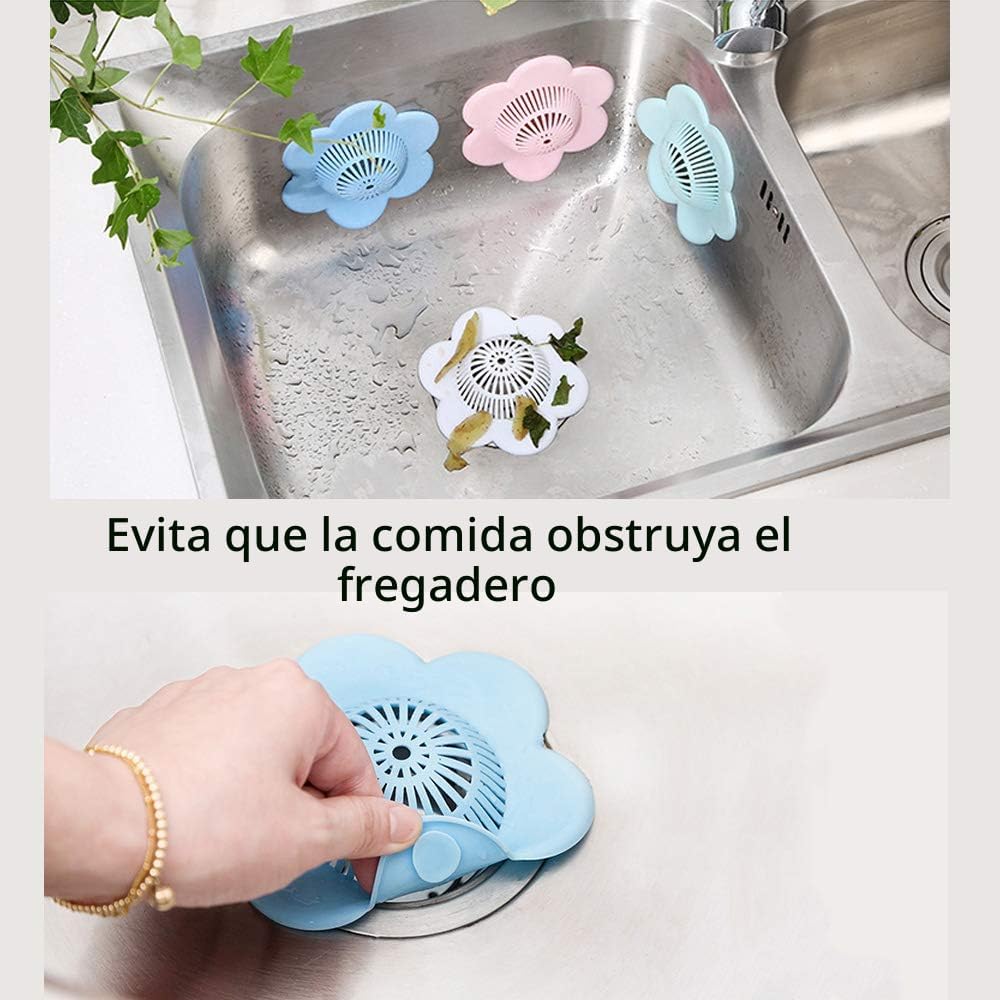 UMBWORLD Tapón de silicona para desagüe de ducha con ventosas para...