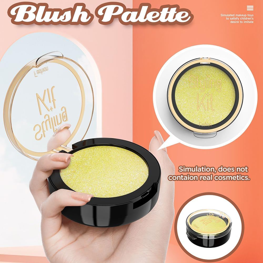 Kit de maquillaje de juguete para niñas, juego de cosméticos de 12...