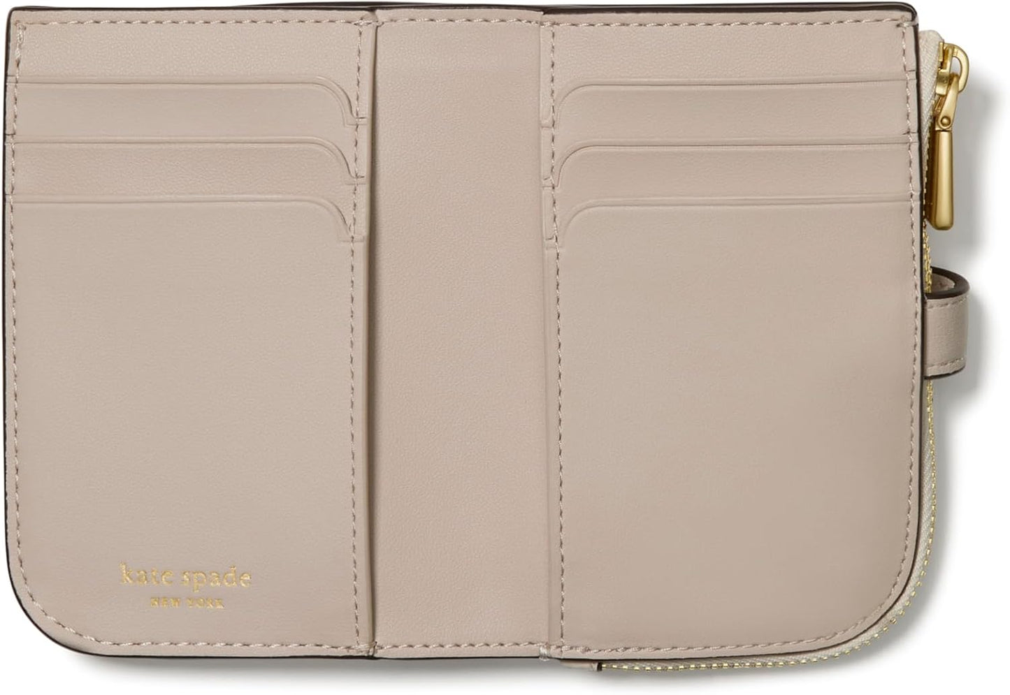 kate spade new york Cartera pequeña compacta de cuero con guijarros...