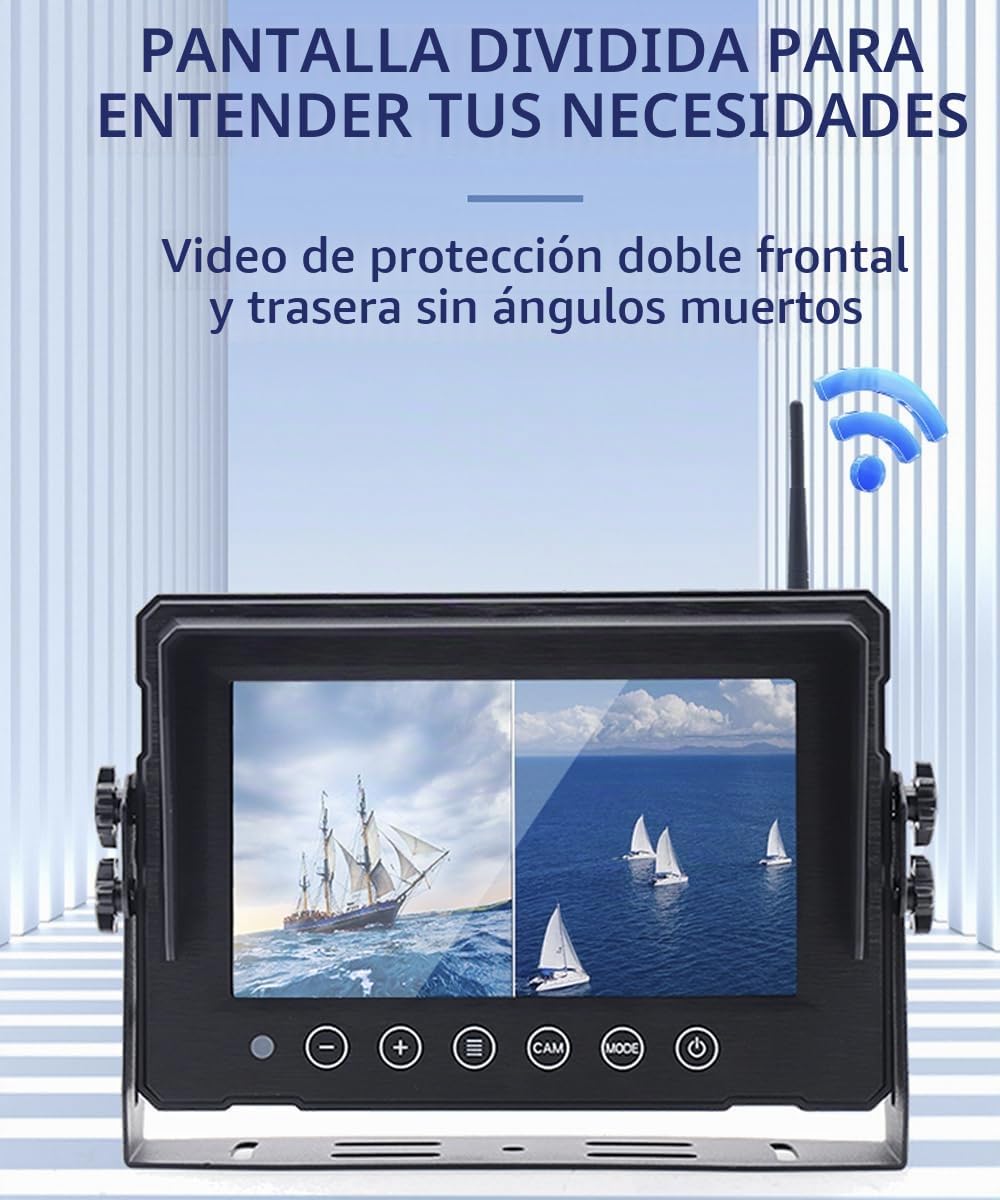 Batería magnética inalámbrica 9600mA de la cámara de visión frontal...
