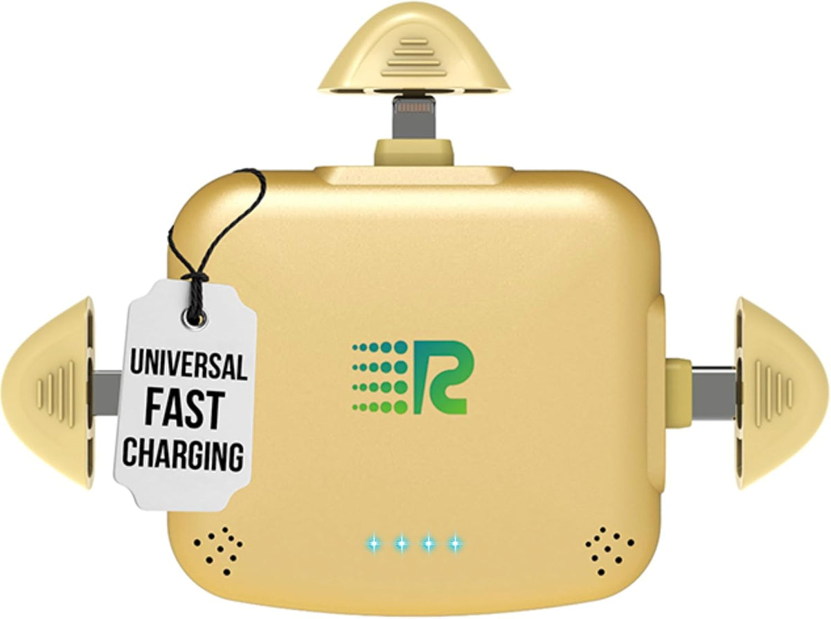 Rush Charge Universe Mini Power Bank Cargador portátil Lightning US...