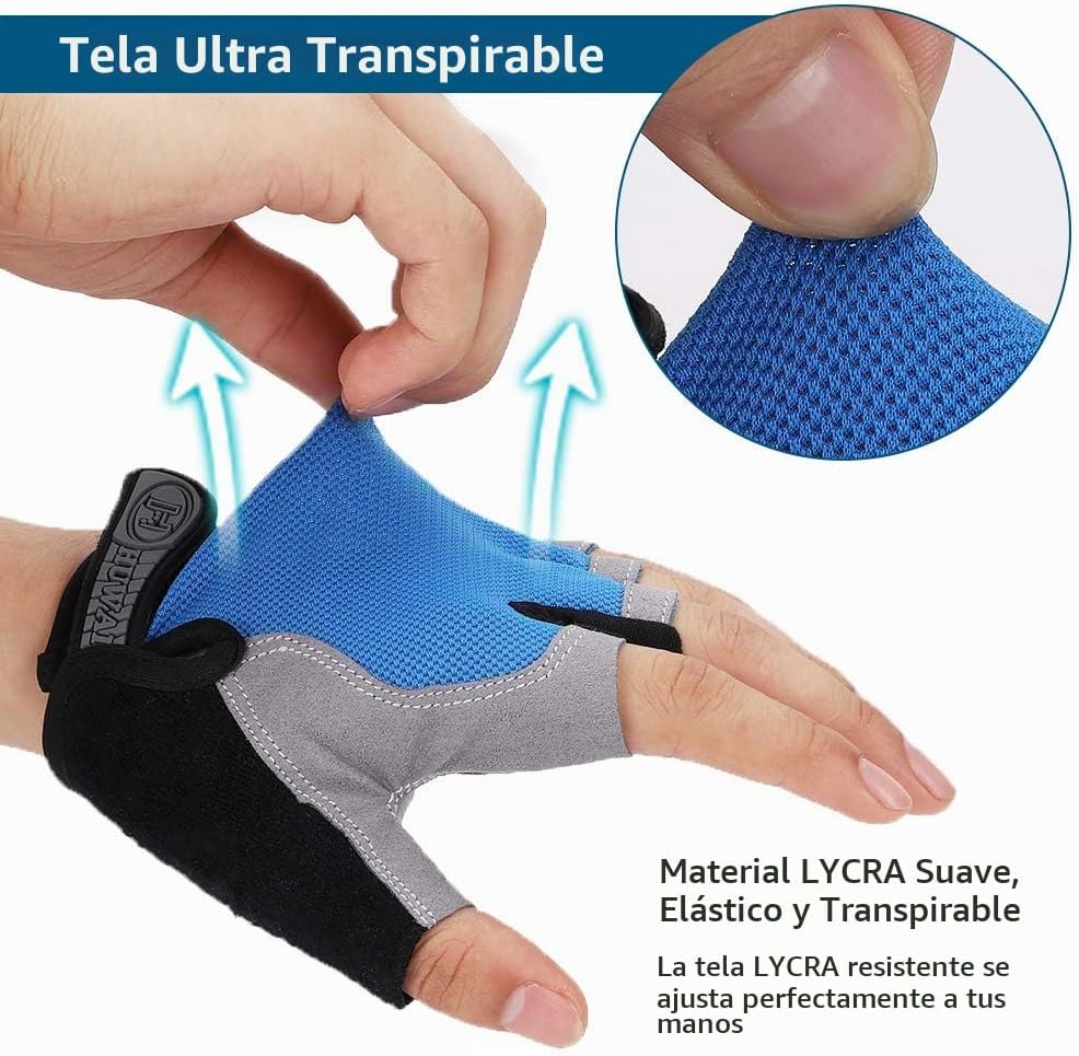 Accmor Guantes de ciclismo para hombres y mujeres, guantes de cicli...