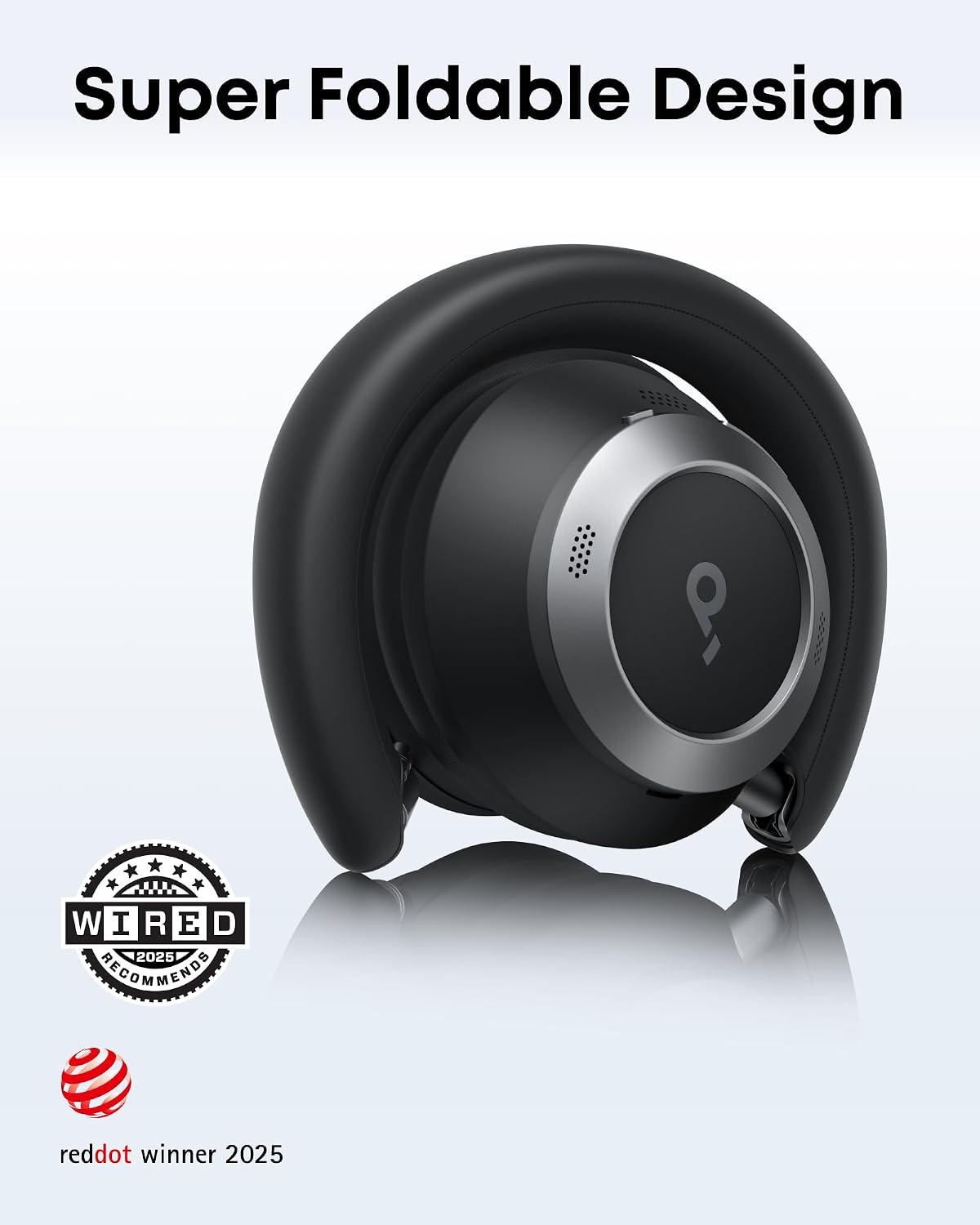 Soundcore Space One Pro, auriculares supraaurales FlexiCurve, auric...