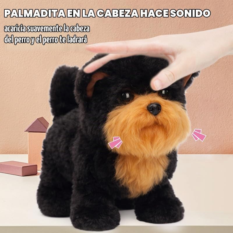 Hopearl Walking Black Yorkshire Terrier - Juguete electrónico inter...