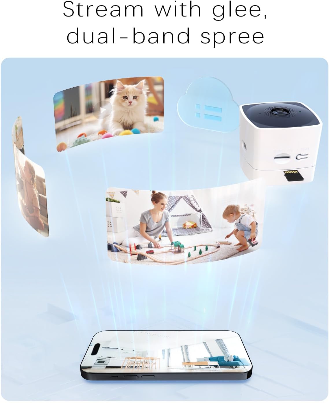 Cámaras blurams para seguridad del hogar 5GHz, cámara interior 2K,...